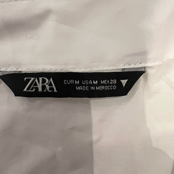 Zara Cropped Rolled Sleeve Button Down - Picture 3 of 5